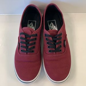 Vans Off the Wall Athletic Shoe Womens Size 5 Mens Size 3.5 TB4R Maroon White